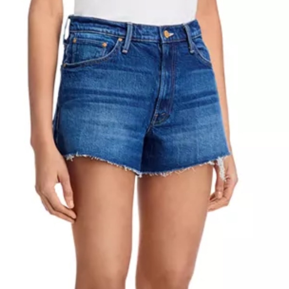 MOTHER Blue Denim Jean Shorts